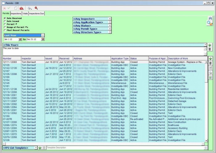 Building Permits - FP2 Software