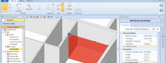 How to model a Building Envelope with an architectural BIM Design ...